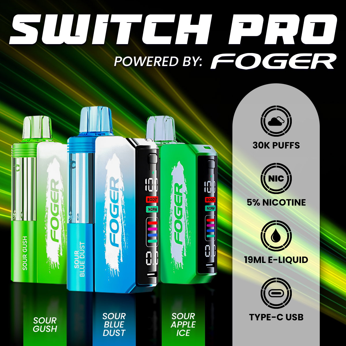 Foger Switch Pro 30K Disposable