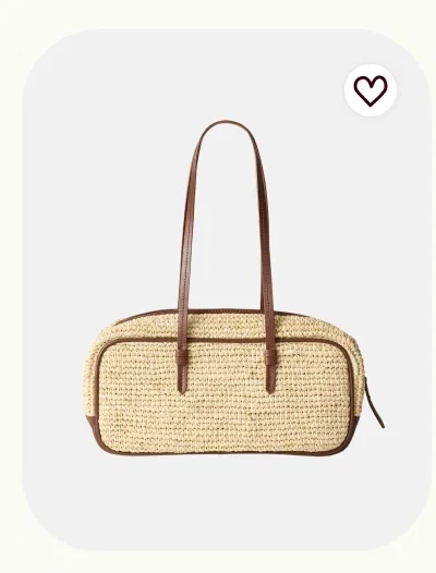  Raffia Bowler Bag by Poolside 2 Raffia Bowler Bag