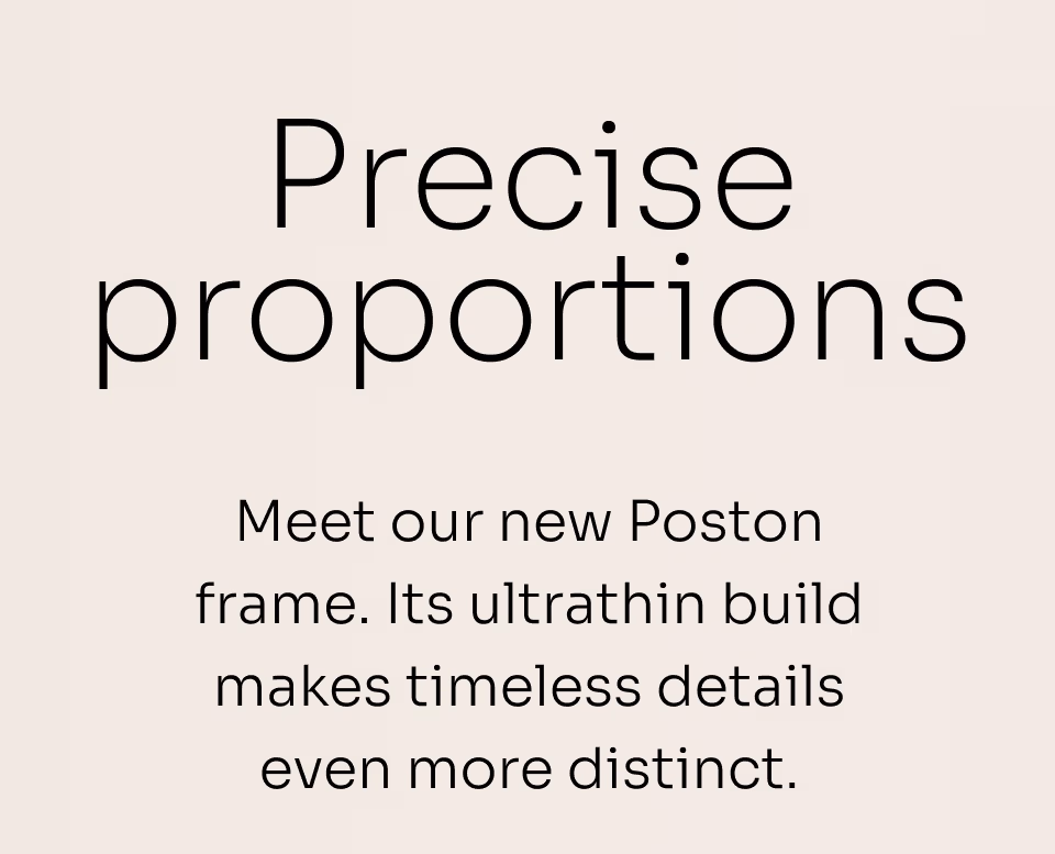 Precise proportions