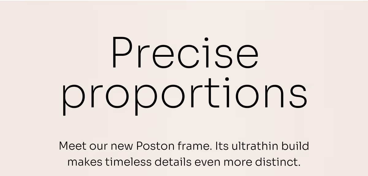 Precise proportions