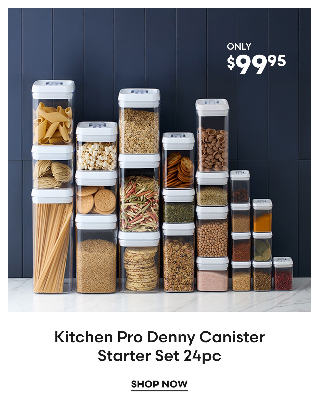 Kitchen Pro Denny Canister Starter Set 24pc