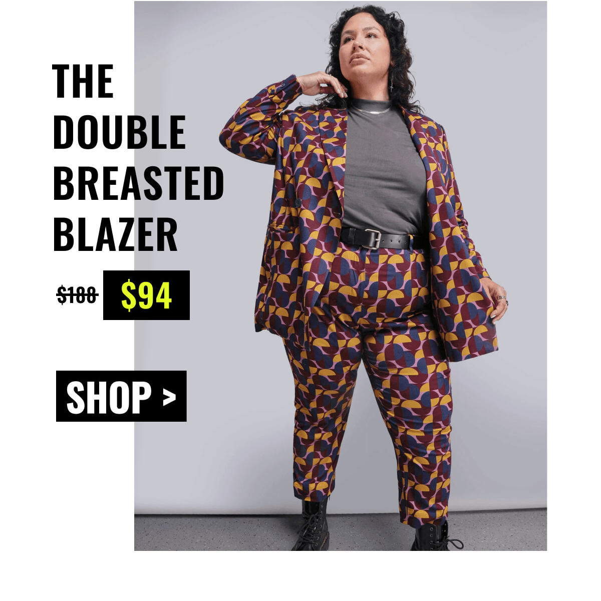The Empower Double Breasted Blazer