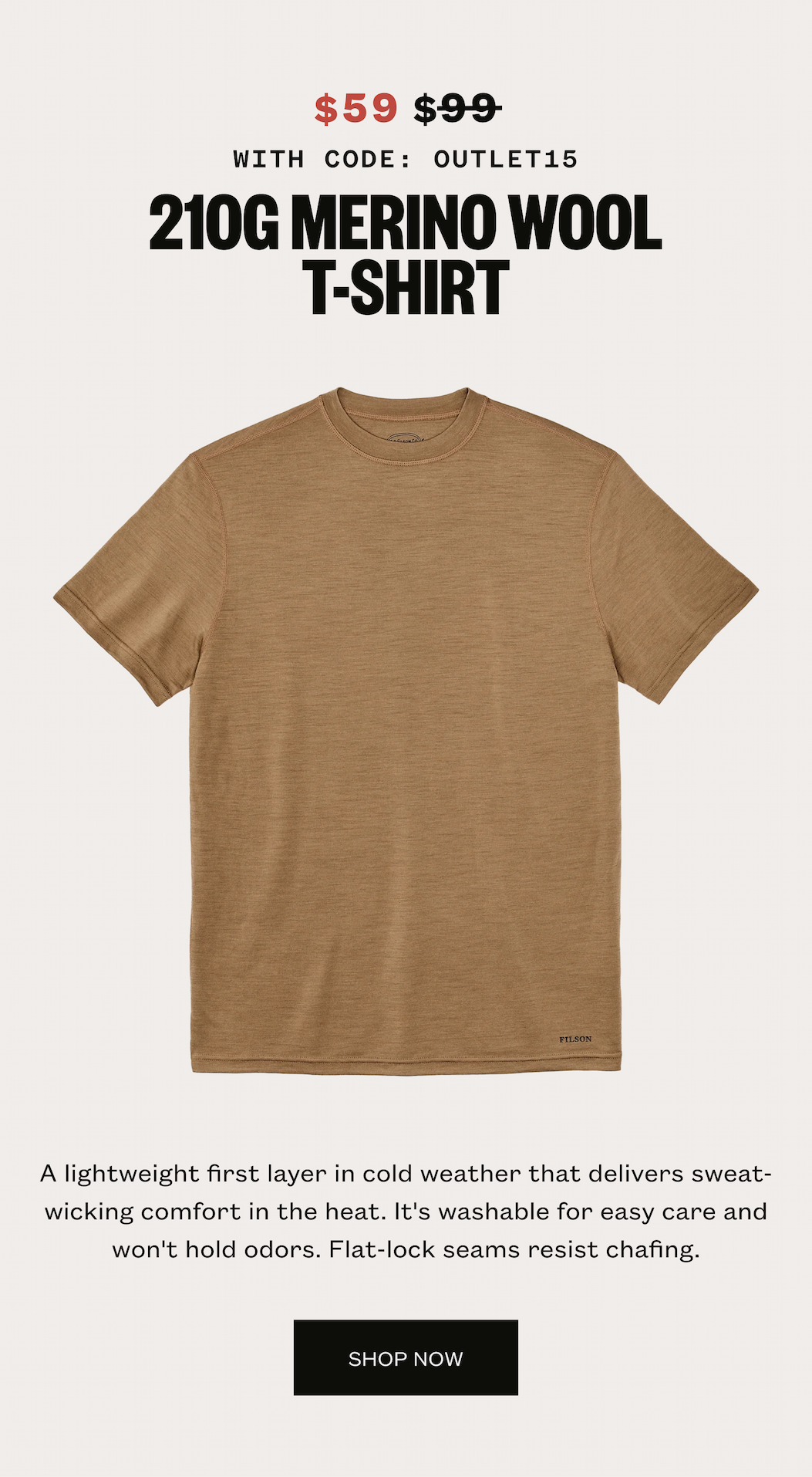 Merino Wool 210G T-Shirt