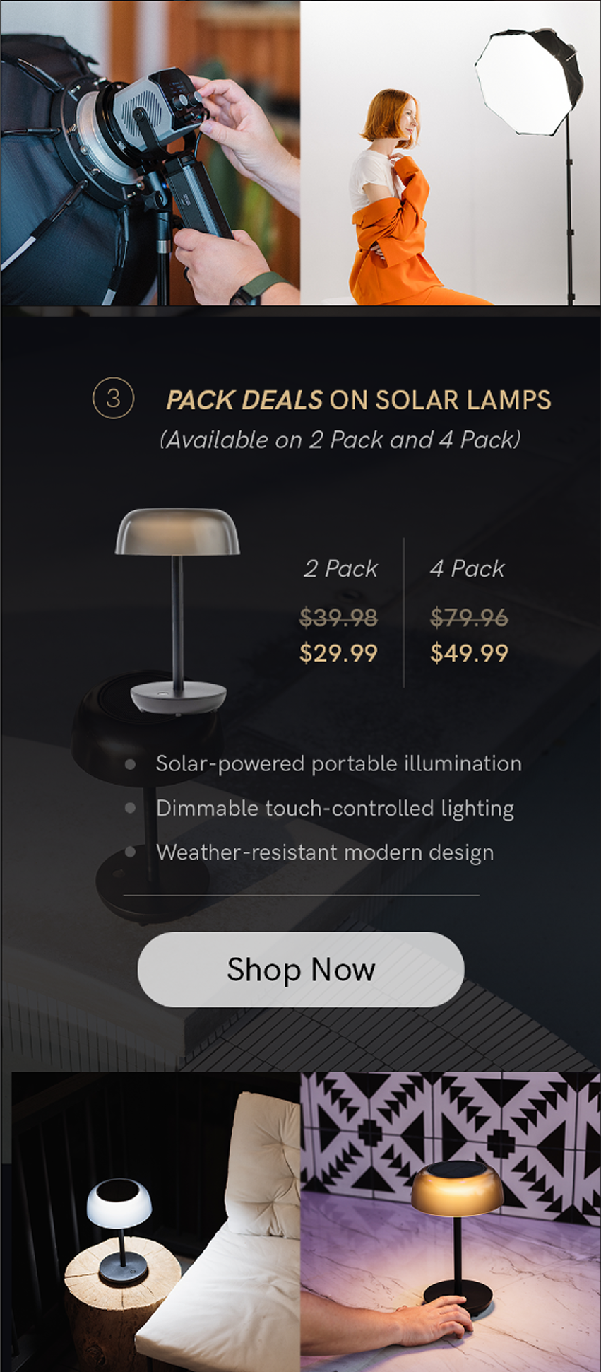 Pack Deals On Solar Lamps