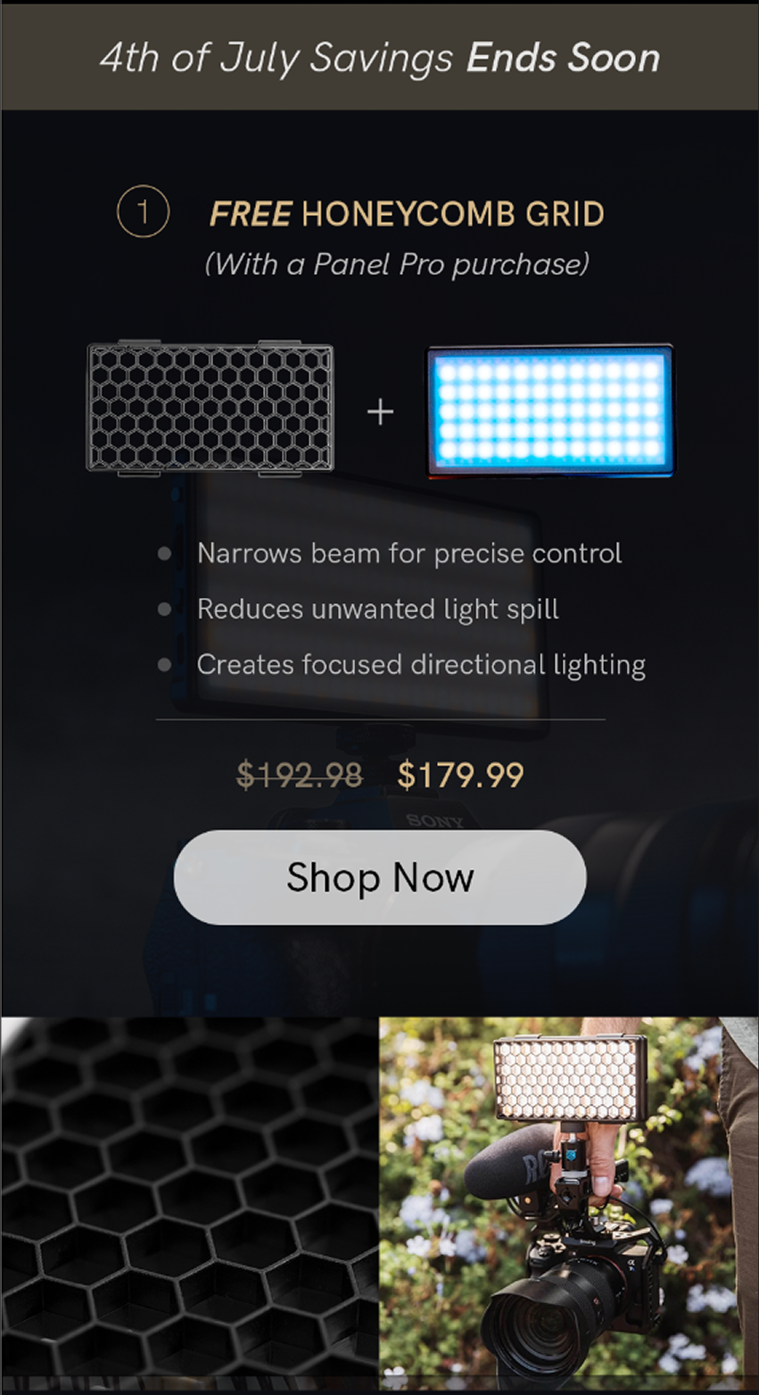 Free Honeycomb Grid