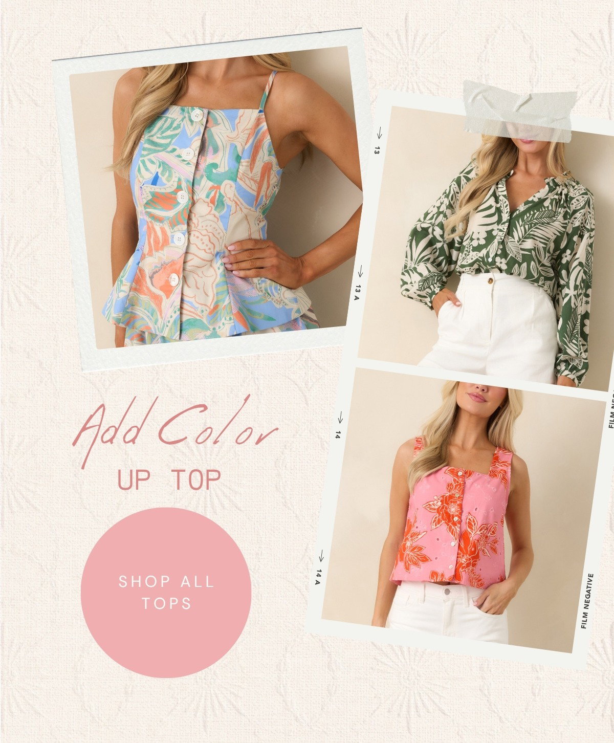 Add Color Up Top. Shop All Tops.