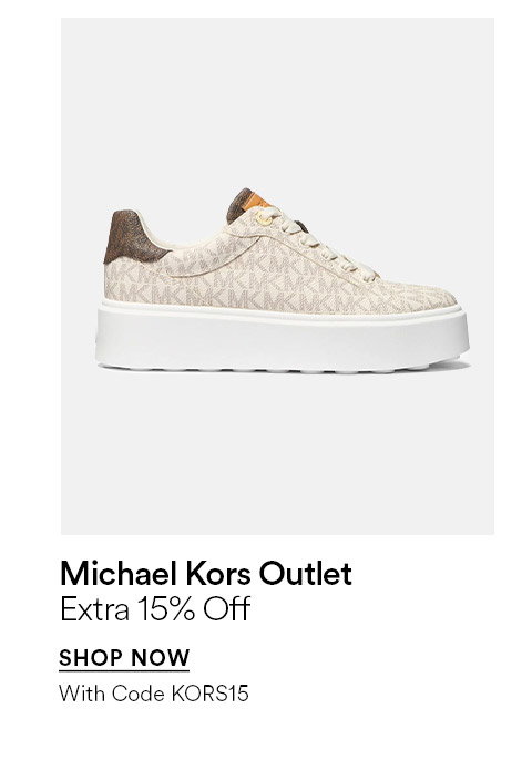 MICHAEL KORS OUTLET - EXTRA 15% OFF - SHOP NOW >