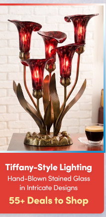 Tiffany-Style Lighting | 55+ Deals to Shop | Hand-Blown Stained Glass in Intricate Designs
