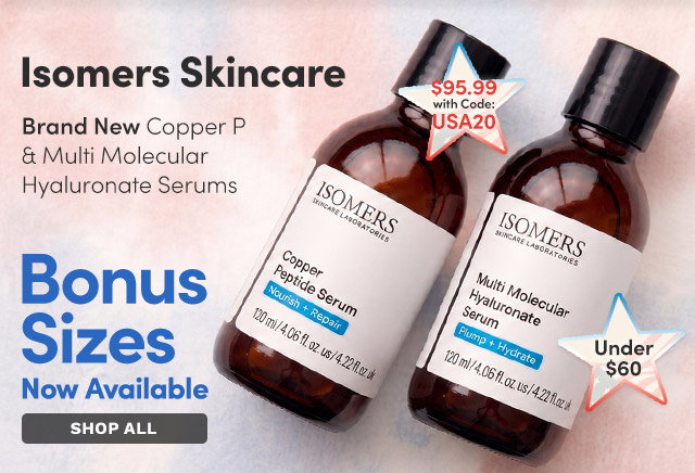 Isomers Skincare | Bonus Sizes Now Available