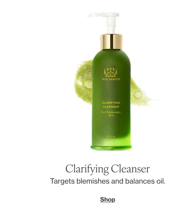 Targets blemishes and balances oil.  