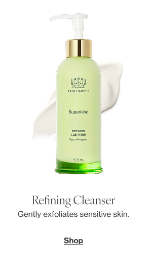 Gently exfoliates sensitive skin.   
