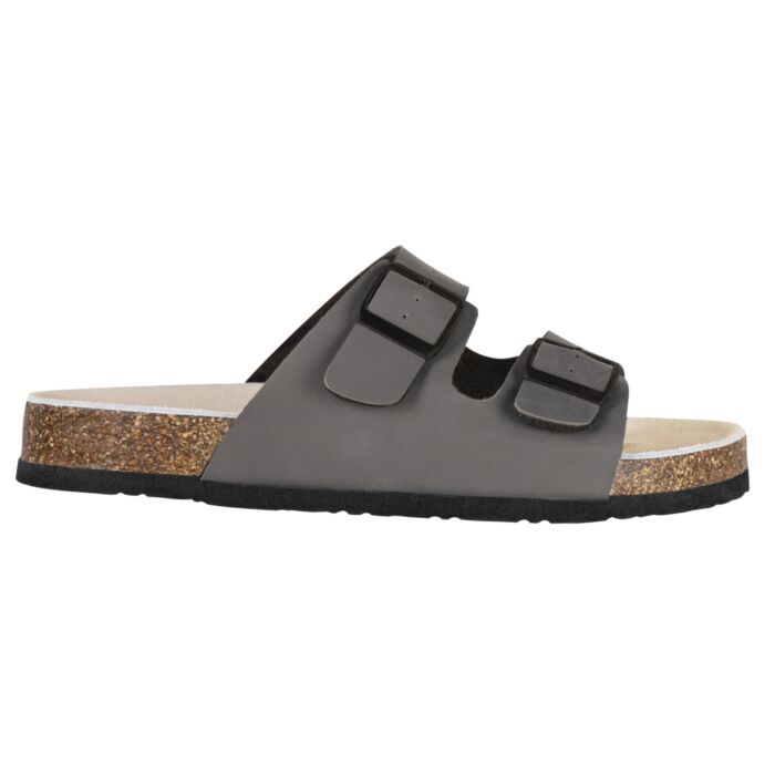 West Style Tiefbett-Pantolette, unisex, anatomisches Fussbett grau