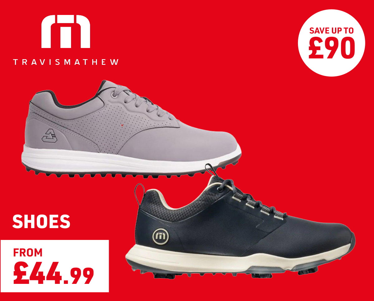 save up to £90 on Travis Matthew golf shoes