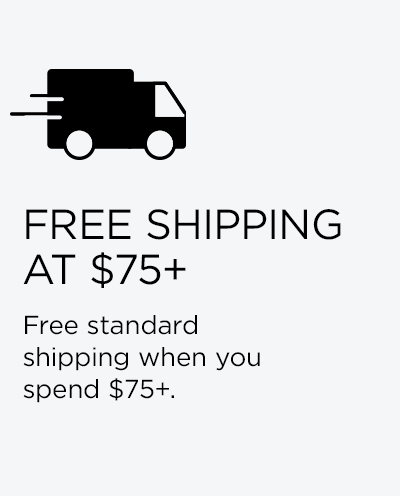 Free shipping at $75+