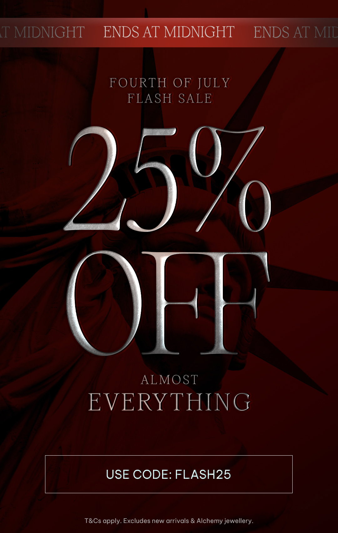 Use Code: FLASH25