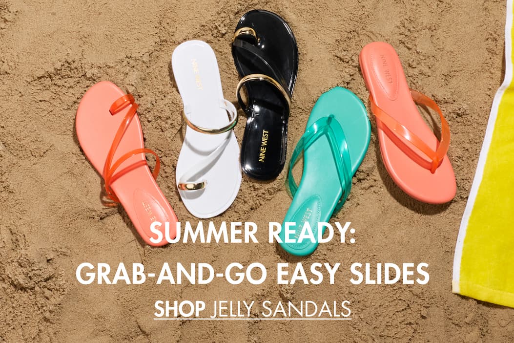 Summer Ready: Grab-and-go Easy Slides SHOP JELLY SANDALS