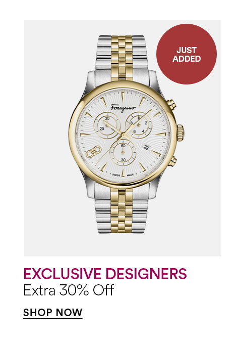 JUST ADDED - EXCLUSIVE DESIGNERS - EXTRA 30% OFF - SHOP NOW >