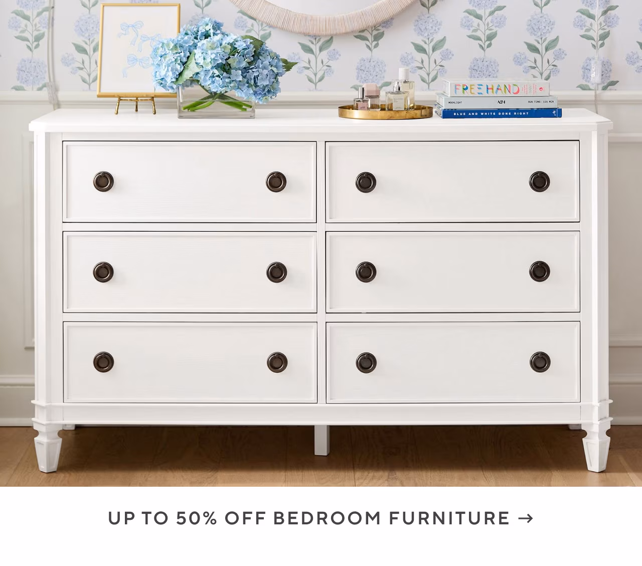 Up to 50% off bedroom furniture