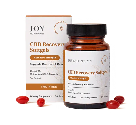 Image of THC-Free CBD Softgels with Curcumin