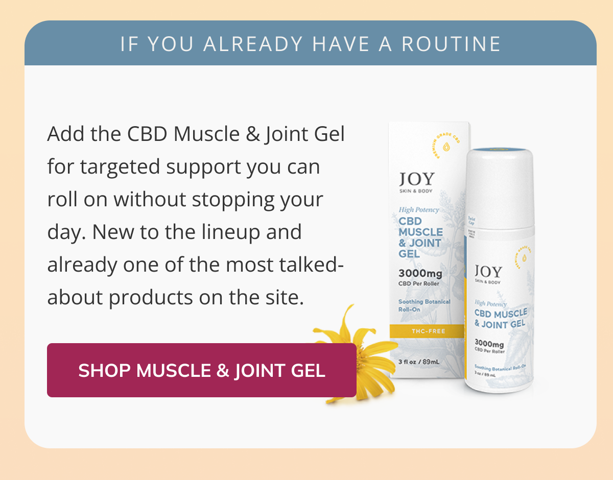 If you already have a routine