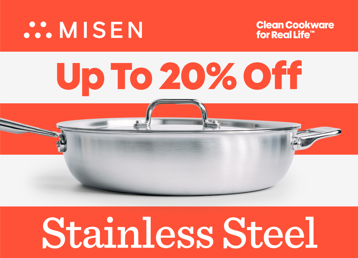 Up to 20% off Stainless steel