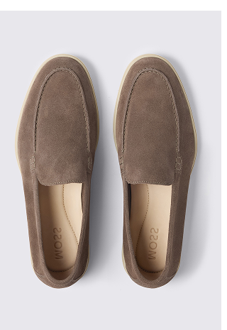 Almond Lewisham Relaxed Suede Loafers