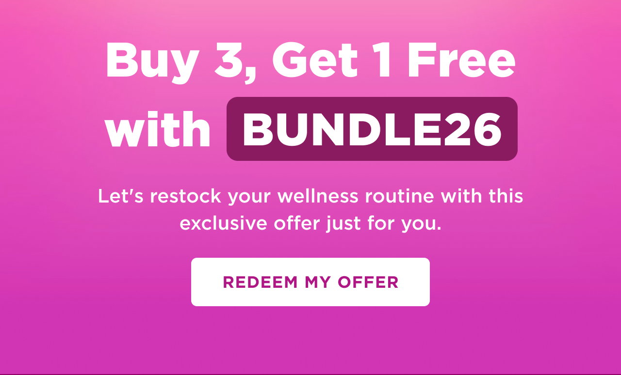 We Miss You | Buy 3, Get 1 FREE With code: BUNDLE24 | Three's a crowd but four's a party. Whatever life throws your way, there's an OLLY for that.  | Redeem Offer 