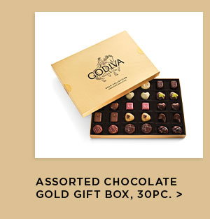 Assorted Chocolate Gold Gift Box, 30pc.