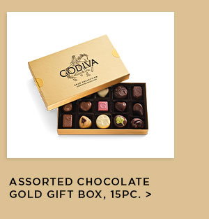 Assorted Chocolate Gold Gift Box, 15pc.