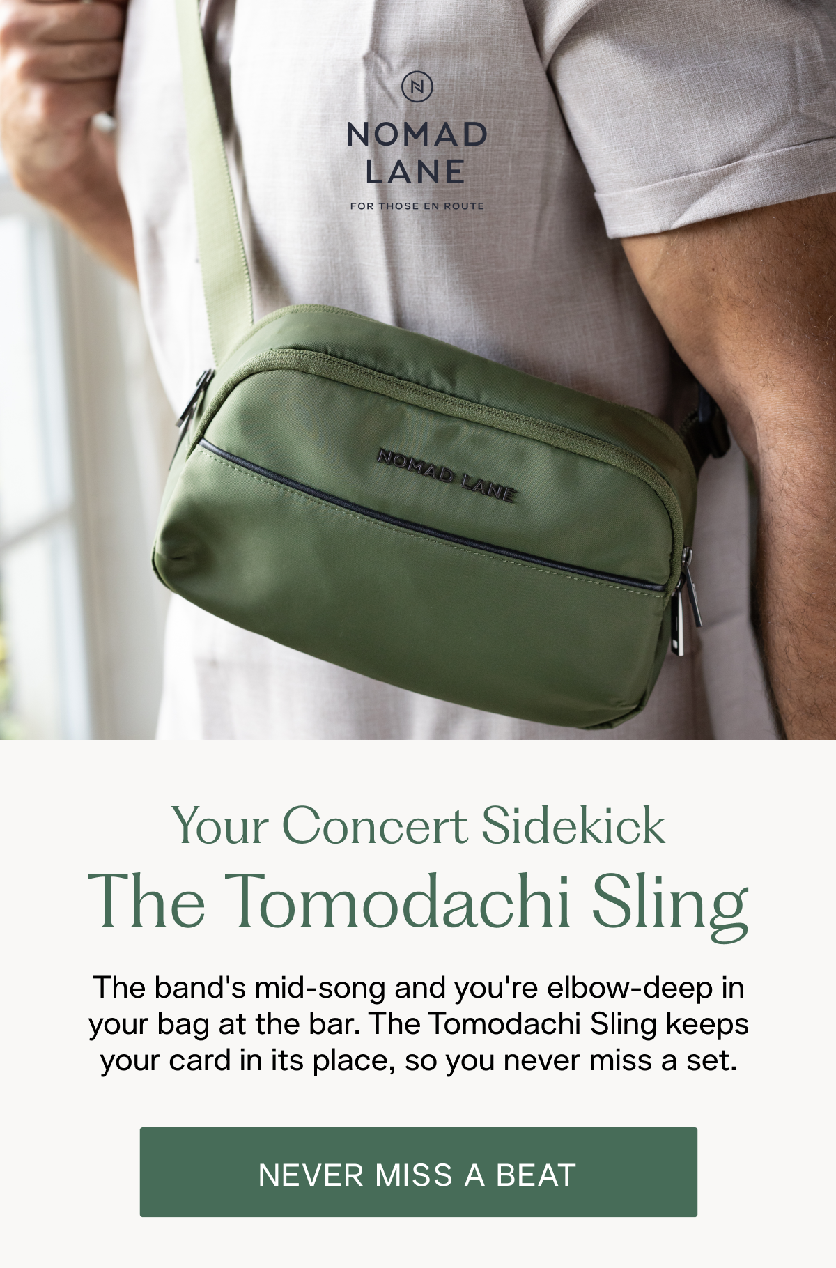 The Tomodachi Sling | Never Miss A Beat