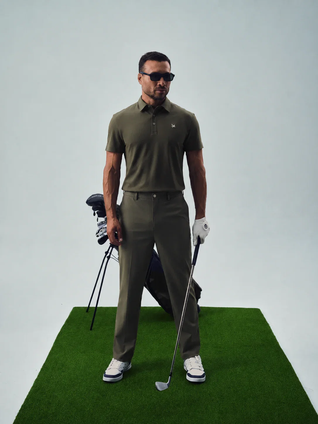 Stretch Pique Polo look