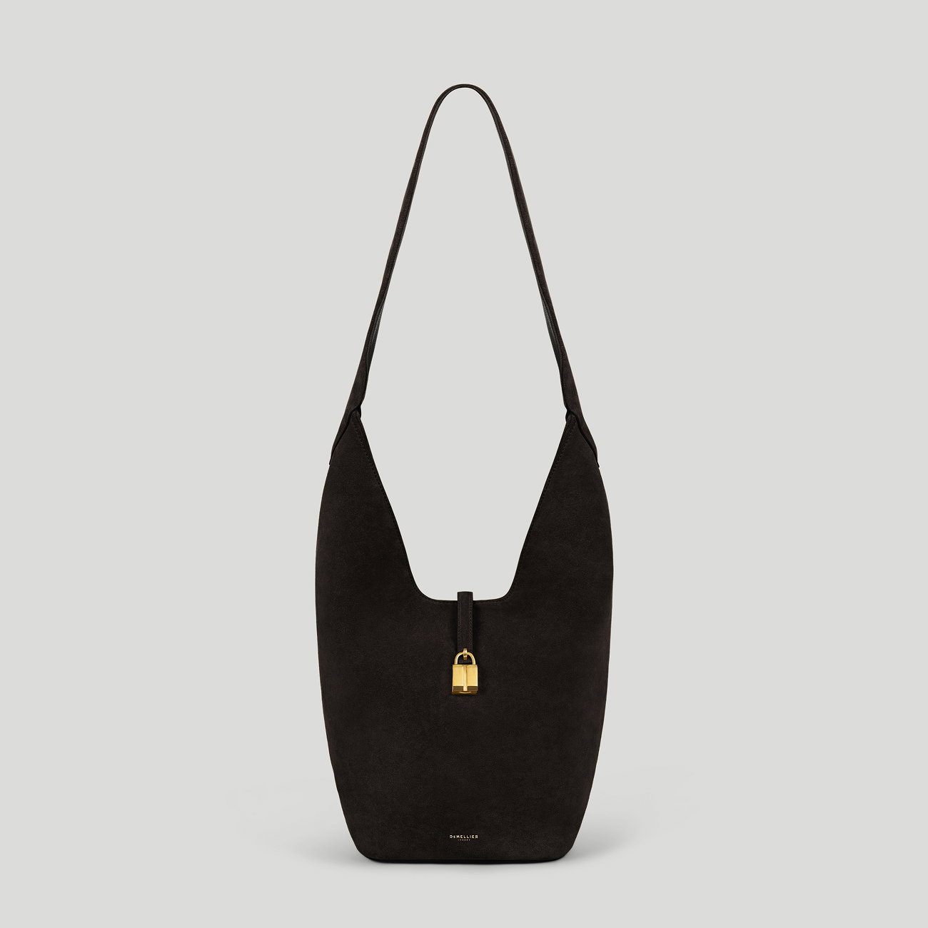 the siena crossbody dark chocolate suede