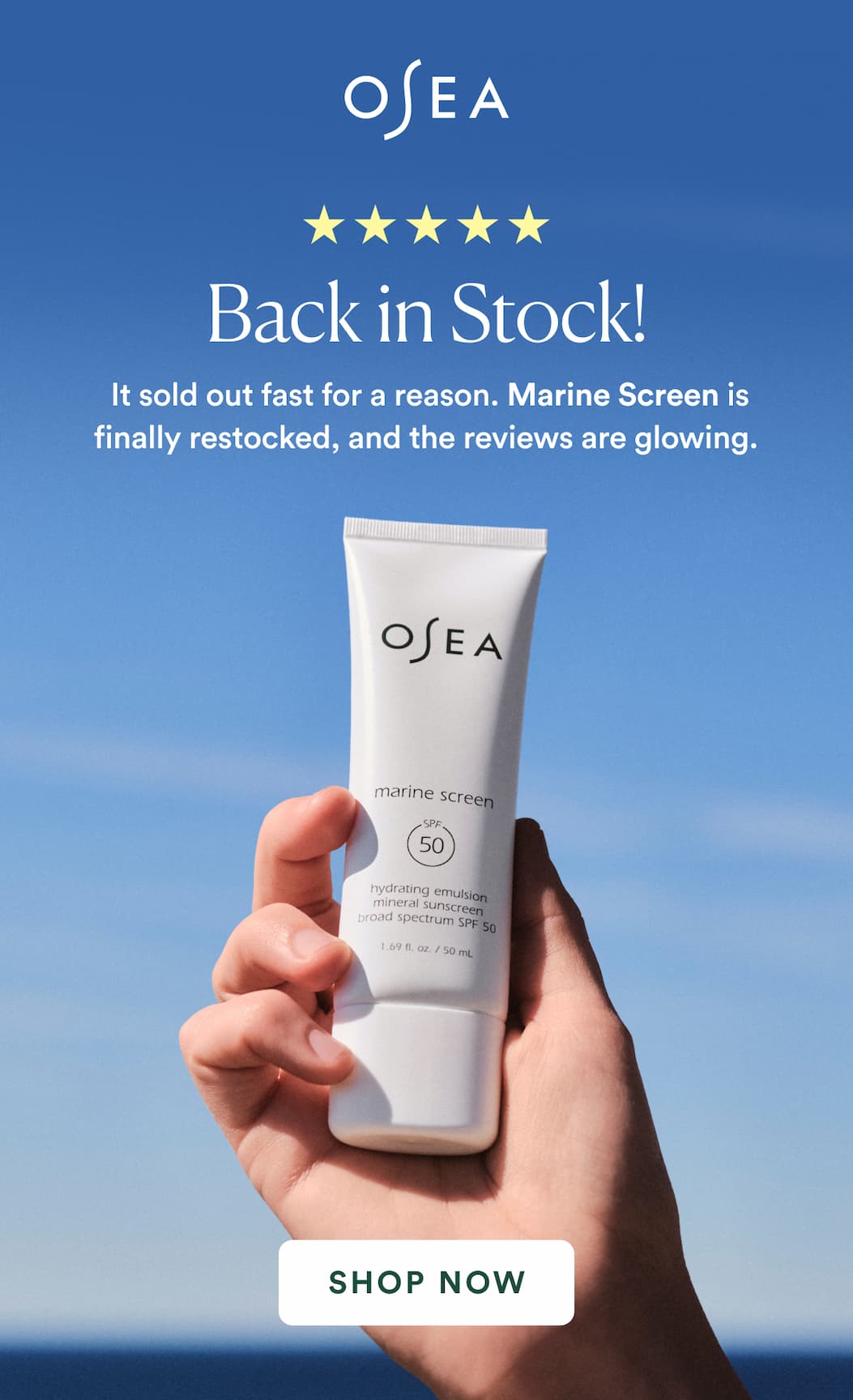 It sold out fast for a reason. Marine Screen is finally restocked, and the reviews are glowing. 