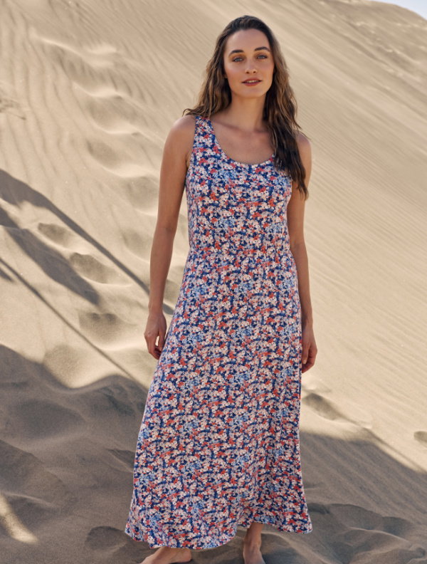 Maxikleid aus Jersey-Material