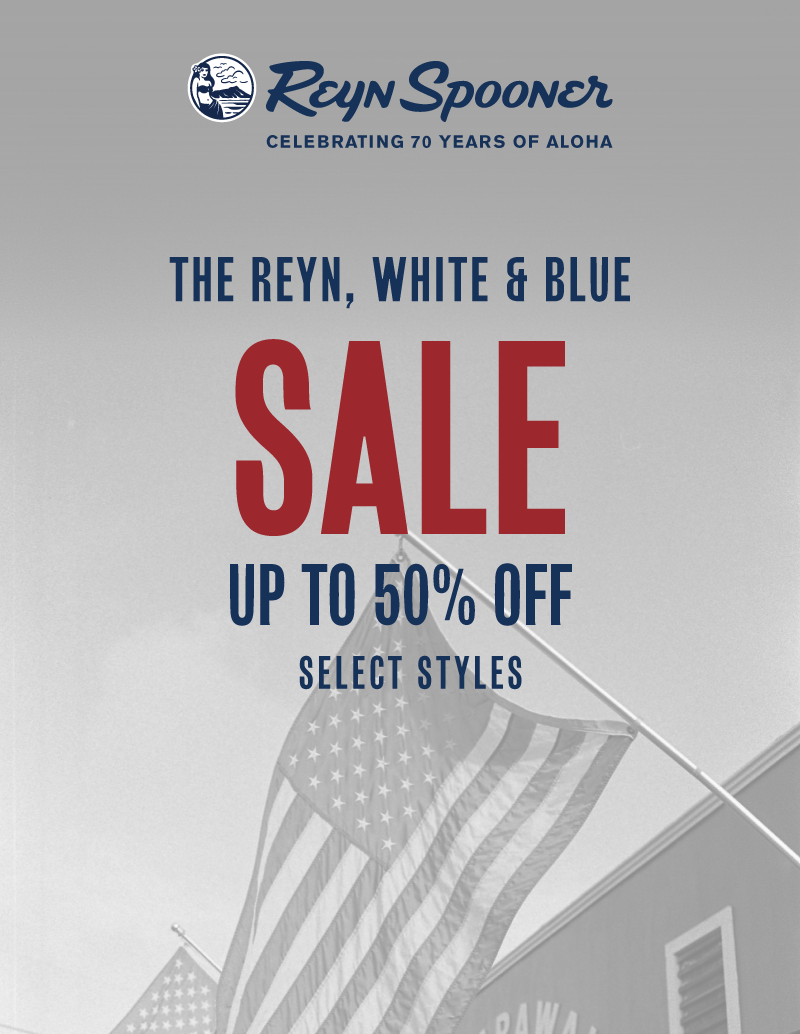 Shop Reyn, White & Blue Sale