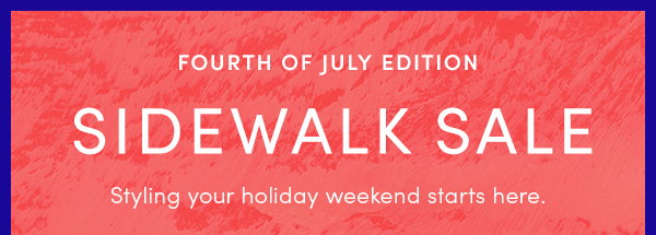 Sidewalk Sale