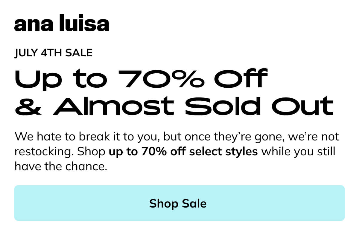 Shop Sale