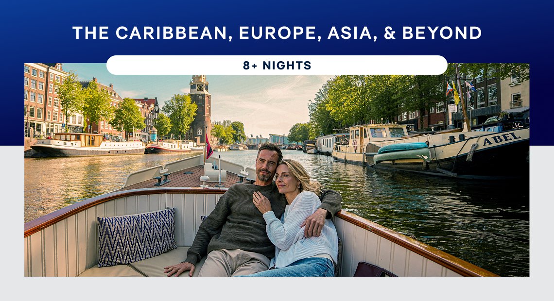 Cruise The Caribbean, Europe, Asia, & Beyond – 8+ Nights – Click to View Cruises & Book Now
