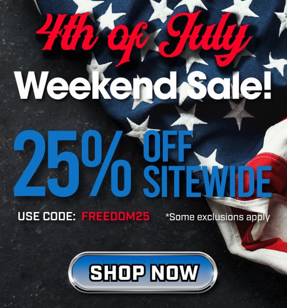 Fourth of July Weekend Sale - 25% Off Sitewide on qualifying items. Exclusions apply.