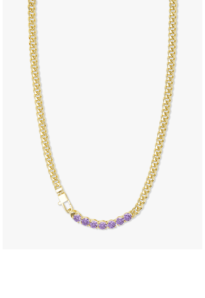 Julian Loves Amethyst Necklace 5mm