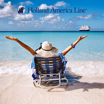 HOT BUY
Holland America Line
Included Extras Value: $160 (Specialty Dining and European Elegance Dessert)
Book by: 7/10/26