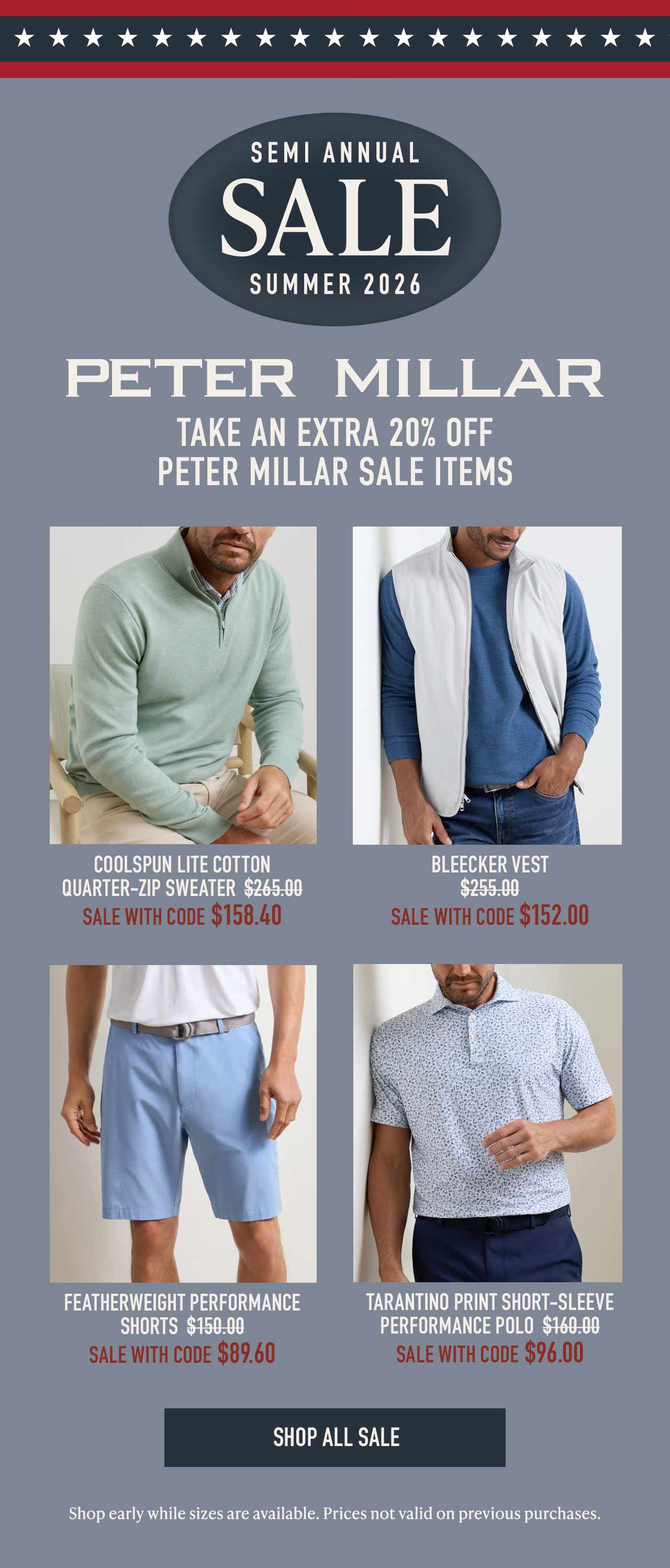 Shop the Summer Sale — extra 20% off ends tonight at Westport Big & Tall.