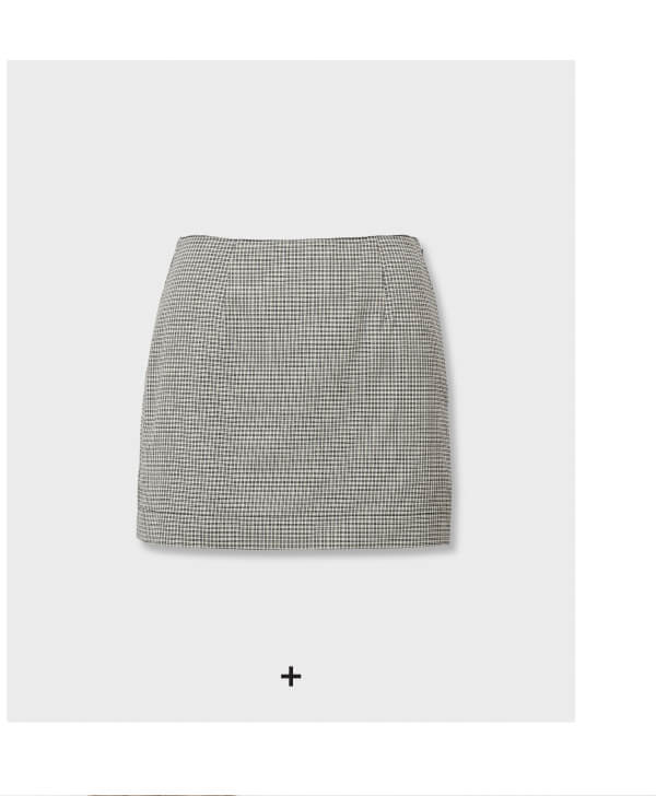 Shop Piper Plaid Wool Mini Skirt