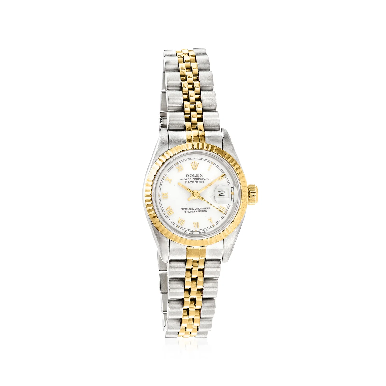 Image of Pre-Owned Rolex Datejust Women's 26mm Automatic Stainless Steel and 18kt Yellow Gold Watch