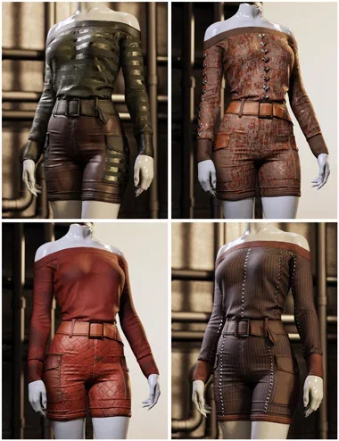 Fantasy Textures Add-On for Shoulder Free Cargo Style Romper