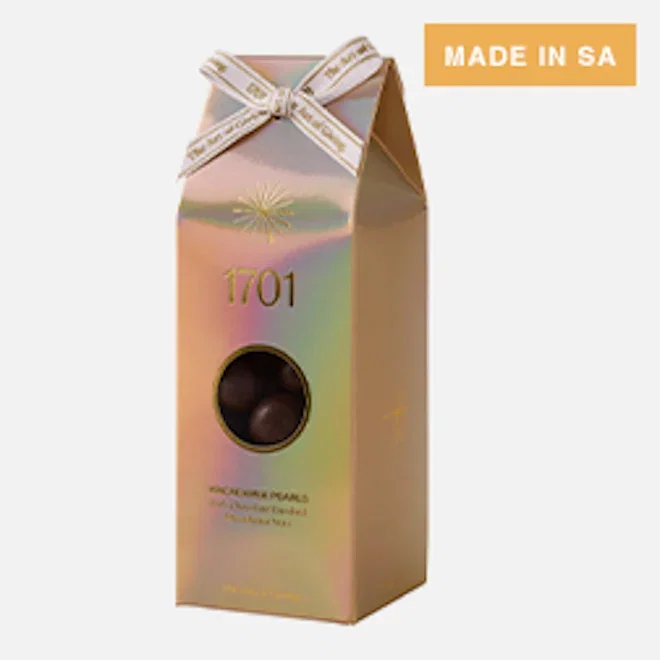 1701 Macadamia Dark Chocolate Pearls, 200g