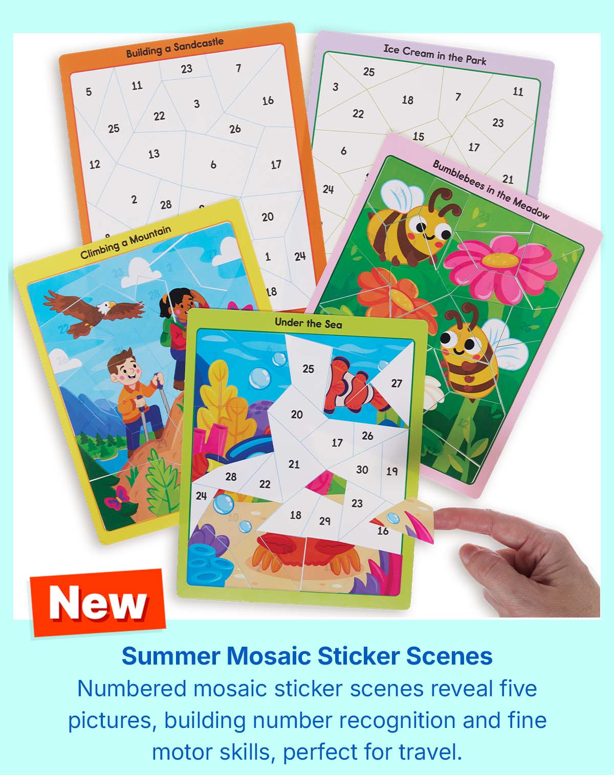 Summer Mosaic Sticker Scenes