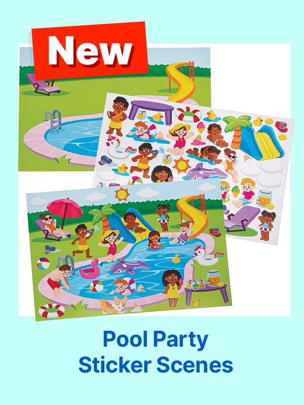 Pool Party Sticker Scenes
