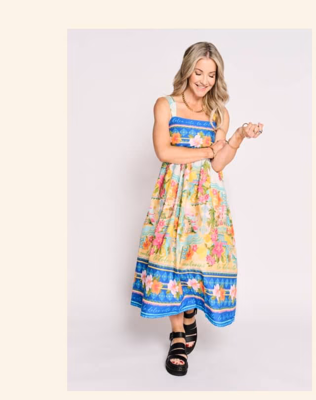 Strappy Print Prom Dress