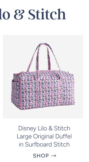 Disney Lilo & Stitch Large Original Duffel in Surfboard Stitch